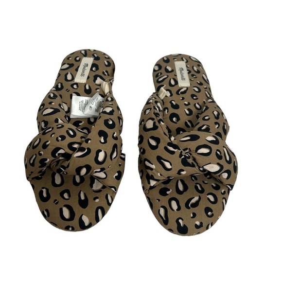Madewell Crisscross Scuff Animal Print Slippers - Picture 8 of 11